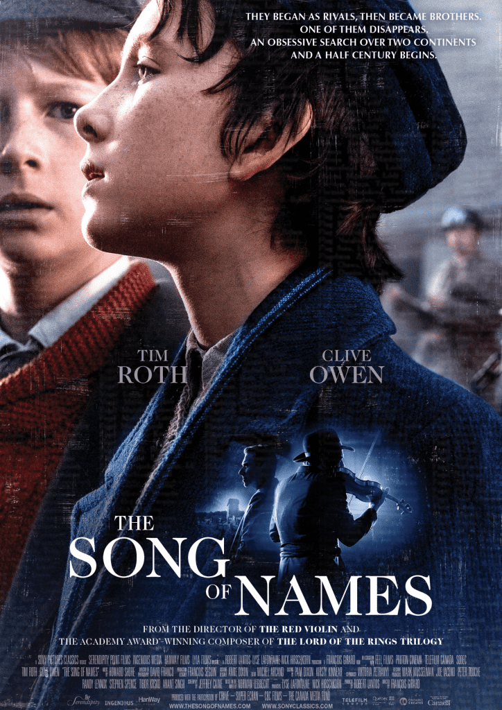 The Song of Names promotional poster